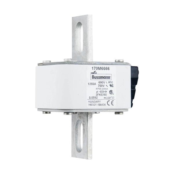 Fuse-link, high speed, 1250 A, AC 690 V, size 3, 76 x 92 x 135 mm, aR, IEC, UL, single indicator image 9