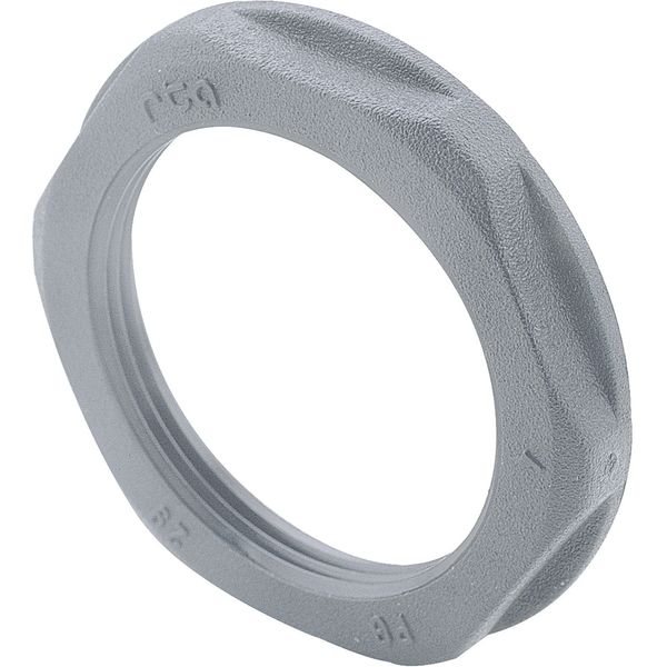 Lock Nut M32 Nylon Ral7001 image 1