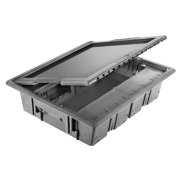 UNDERFLOOR OUTLET BOX - WITH HOLLOW COVER - 20 MODULES SYSTEM image 1
