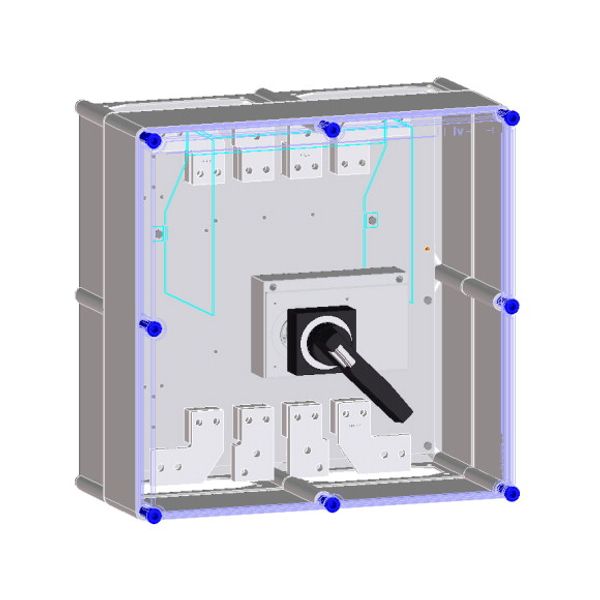 Switch enclosure prepared for 1 NZM4 MCCB 4P image 1