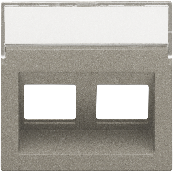 Central plate data 2x RJ oblique output, bronze coated image 2