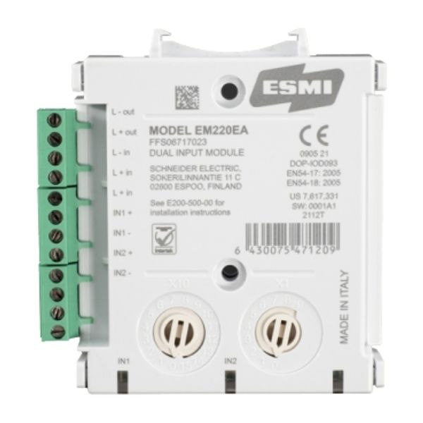 Dual input module, EM220EA, with isolator image 3