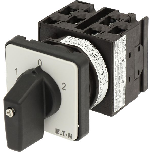 Changeoverswitches, T0, 20 A, flush mounting, 3 contact unit(s), Contacts: 6, 60 °, maintained, With 0 (Off) position, 1-0-2, Design number 8212 image 10