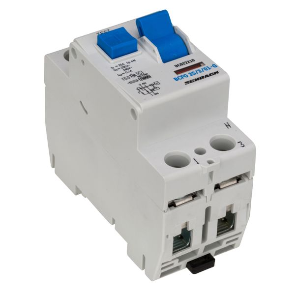 Residual current circuit breaker 25A, 2-p, 100mA, type AC,G image 7