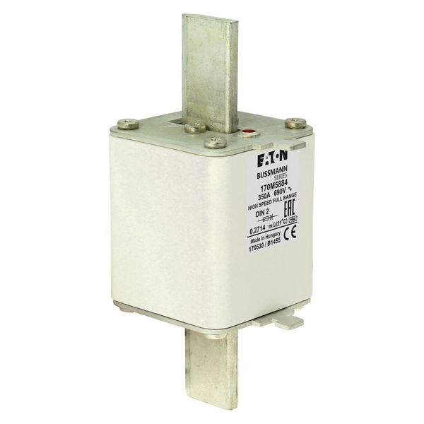 Fuse-link, high speed, 350 A, AC 690 V, DIN 2, 60 x 74 x 150 mm, gR, DIN, IEC, single indicator image 19