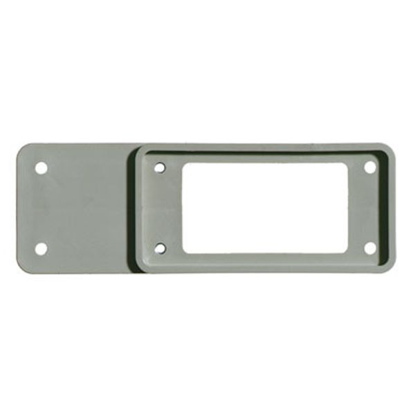 Adapter plate (industrial connector), Plastic, Colour: orange, Size: 8 image 1