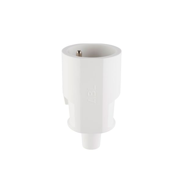 Compact connector, French/Belgian, PP, white, contact protection, IP20, Typ 1565 image 1