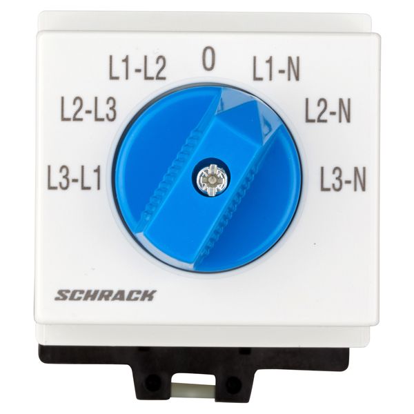 Voltmeter-Selector Switch 3 x L-L / 3 x L-N, DIN-rail mount. image 3