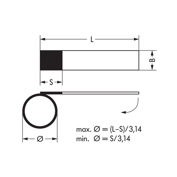 211-151 Self-laminating labels; white image 4