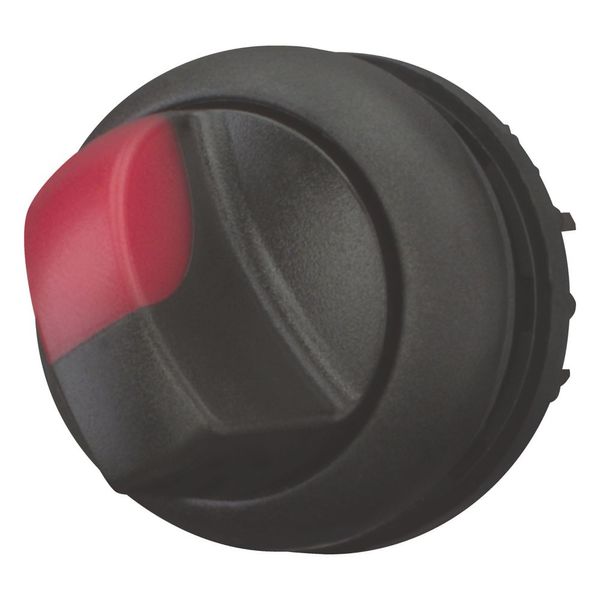 Illuminated selector switch actuator, RMQ-Titan, With thumb-grip, maintained, 2 positions (V position), red, Bezel: black image 6