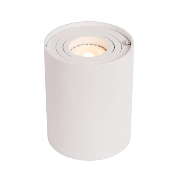 Lucide TUBE - Tafellamp - Ø 9,6 cm - LED Dimb. - GU10 - 1x5W 2600K/2800K - 3 StepDim - Wit image 1