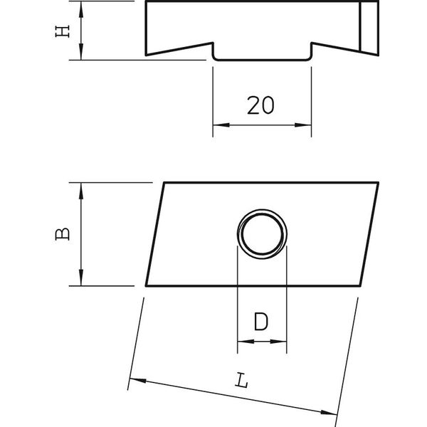 MS40SN M10 A4 Slide nut for profile rail MS4022 M10 image 2