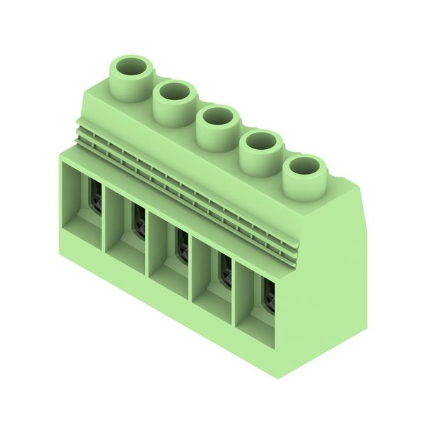 PCB terminal, 15.00 mm, Number of poles: 5, Conductor outlet direction image 2