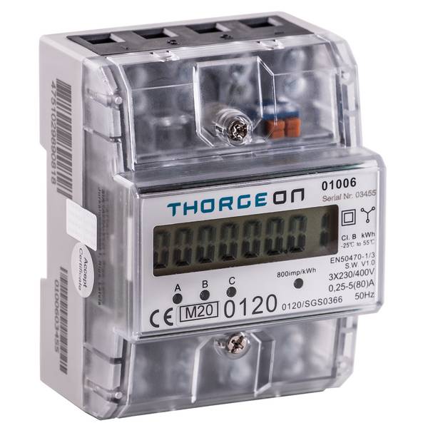 3-Phase DIN Energy Meter 80A MID certificate THORGEON image 2