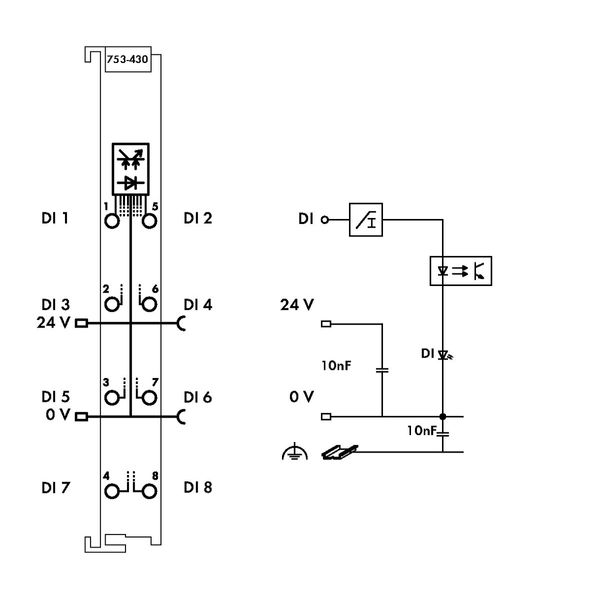 8-channel digital input 24 VDC 3 ms light gray image 5