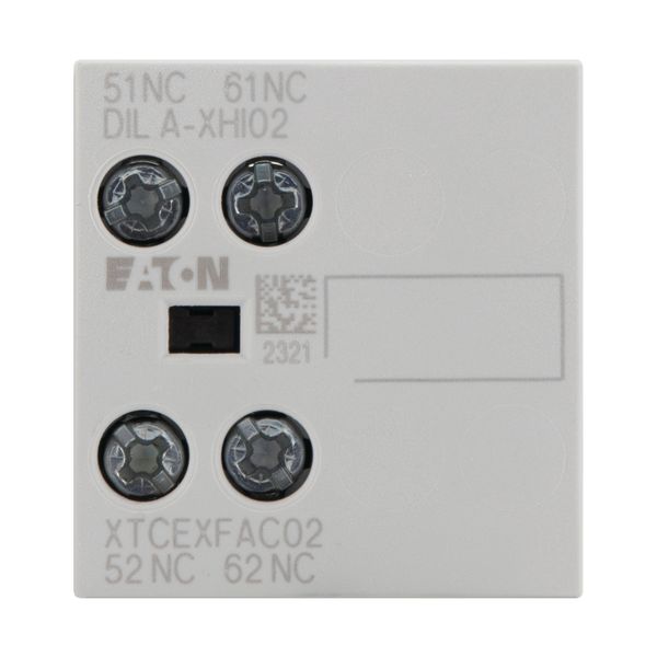 Auxiliary contact module, 2 pole, Ith= 16 A, 2 NC, Front fixing, Screw terminals, DILA, DILM7 - DILM38 image 9