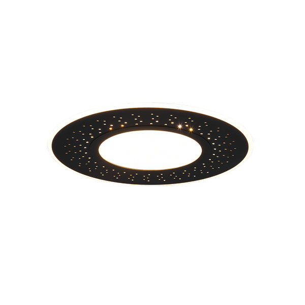 Verus LED ceiling lamp 50 cm matt black image 1