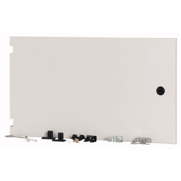 Section wide door, closed, HxW=350x600mm, IP55, grey image 1