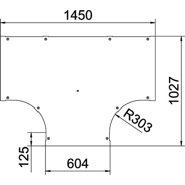 LTD 600 R3 FT Cover for T piece with turn buckle B600 image 2