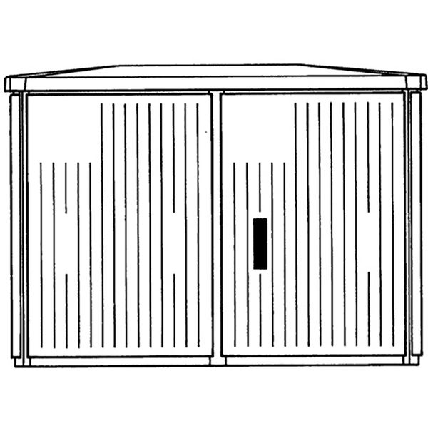 EH3G88C2 EH3GD Cabinet DIN2 AP 875x1200x541 SH image 1