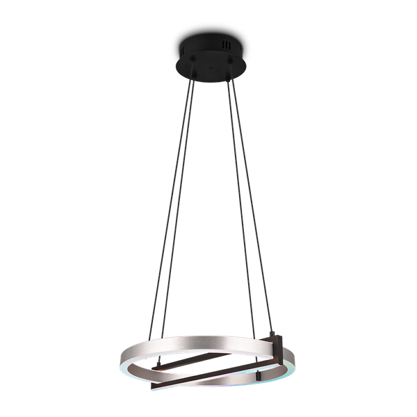 WiZ Thompson LED pendant 55 cm brushed aluminium RGB image 1