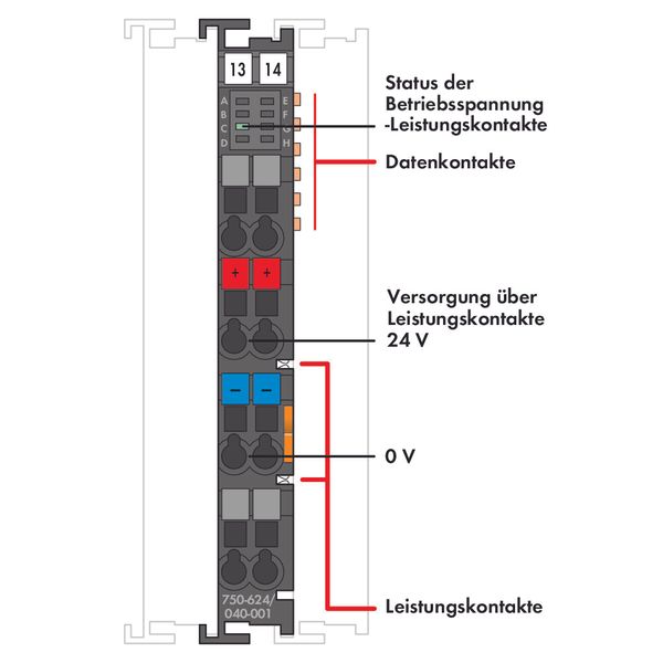 Filter module for field-side power supply (surge) 24 VDC Higher isolat image 3