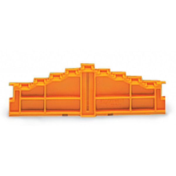 4-level end plate marking: 0-1-2-3--3-2-1-0 7.62 mm thick orange image 2