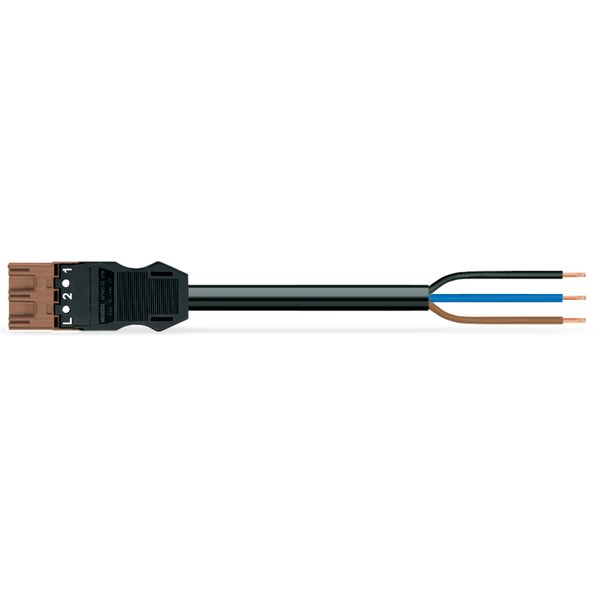 pre-assembled connecting cable Eca Plug/open-ended brown image 3