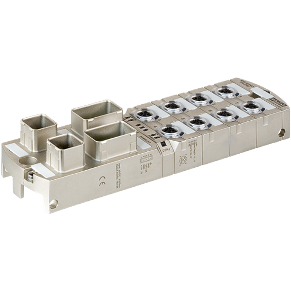 MVK+ MPNIO DIO8 DIO8 PUSH PULL MVK ProfiNet Compact module, metal image 1