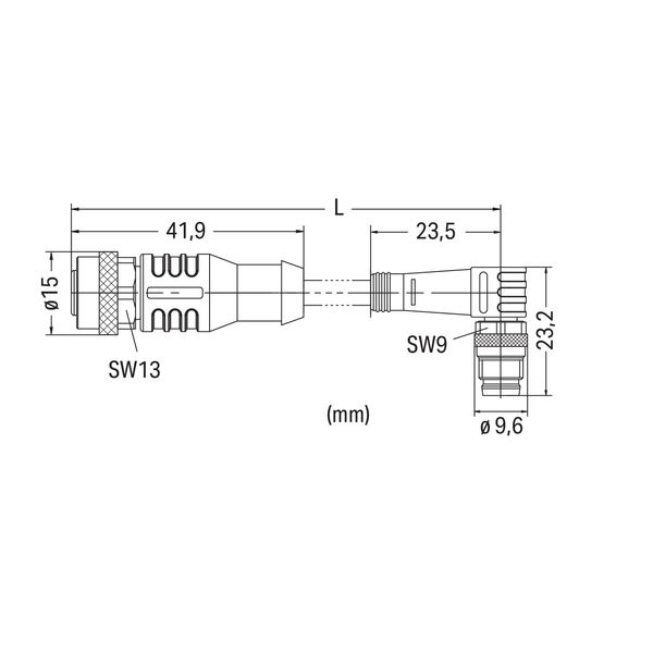 Sensor/Actuator cable M12A socket straight M8 plug angled image 6