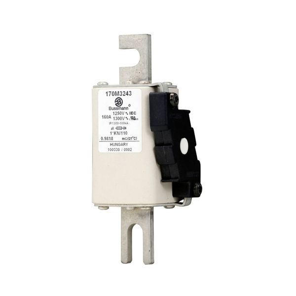 Fuse-link, high speed, 160 A, AC 1250 V, compact size 1, 45 x 58 x 138 mm, aR, DIN, IEC, type K indicator image 8