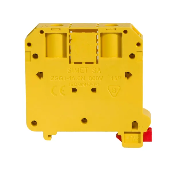 Rail-mounted screw terminal block ZSG1-16.0Nz yellow image 1
