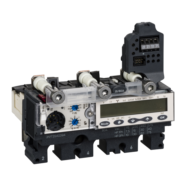 trip unit MicroLogic 6.2 E-M for ComPact NSX 100/160/250 circuit breakers, electronic, rating 50 A, 3 poles 3d image 4