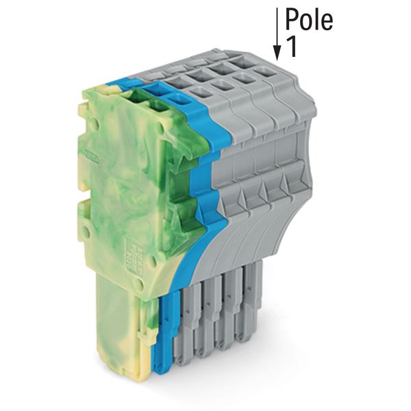 1-conductor female connector Push-in CAGE CLAMP® 1.5 mm² green-yellow/ image 2