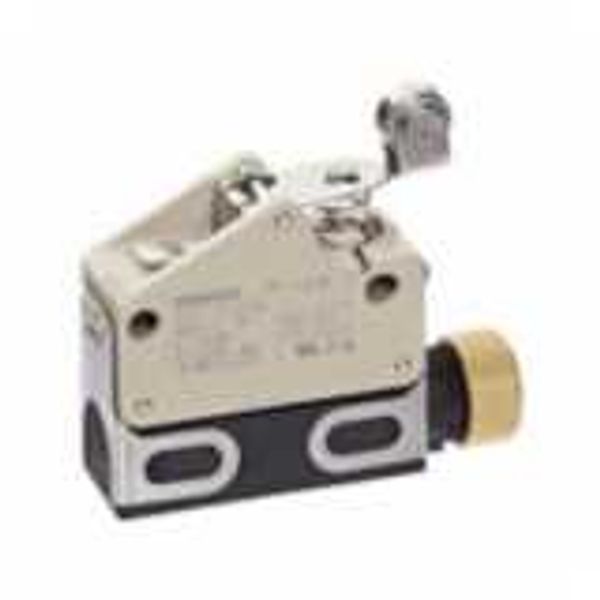 Limit switch, slim sealed, screw terminal, micro-load, roller lever image 1