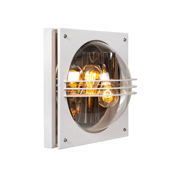 Lucide PRIVAS - Wall light Outdoor - 2xE27 - IP44 - White image 1