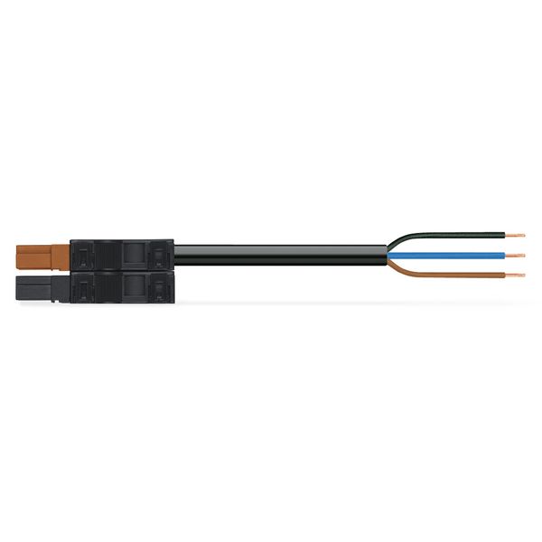 pre-assembled connecting cable;Eca;Plug/open-ended;black/brown image 1