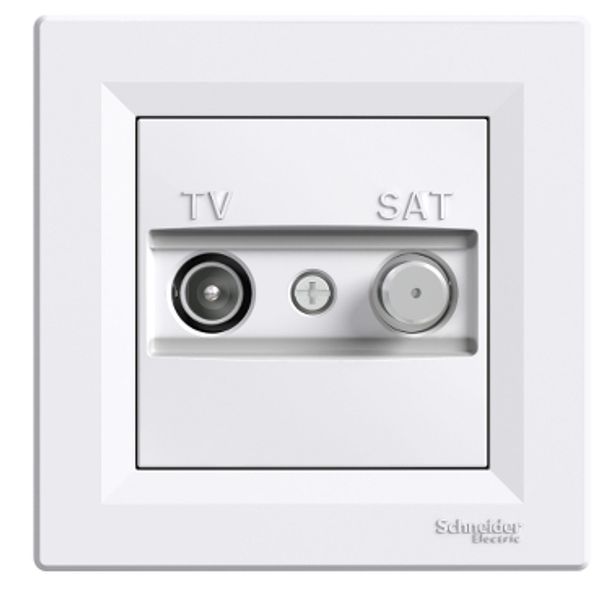 Asfora, TV-SAT ending socket, 1dB white image 3