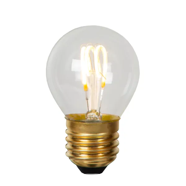 Lucide G45 - Filament bulb - Ø 4,5 cm - LED Dim. - E27 - 1x3W 2700K - Transparant image 1