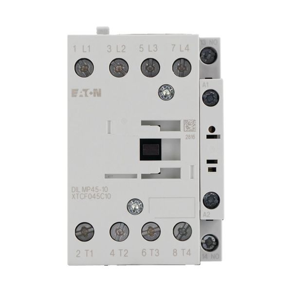 Contactor, 4 pole, AC operation, AC-1: 45 A, 1 N/O, 24 V 50/60 Hz, Screw terminals image 12