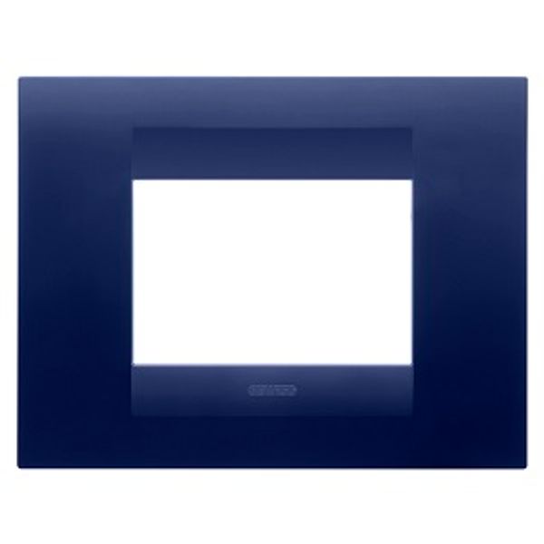 GEO PLATE 4-GANG TOPAZ BLUE GW16404TT image 1