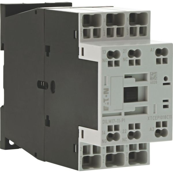 Contactor, 3 pole, 380 V 400 V 8.3 kW, 1 N/O, 1 NC, RDC 24: 24 - 27 V DC, DC operation, Push in terminals image 8