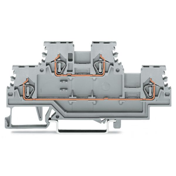 Double-deck terminal block Through/through terminal block L/L gray image 2