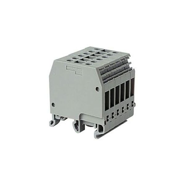 MB6/8,L4, DISTRIBUTION TERMINAL BLOCK, GREY, 8MM SPACING, 34.5X44.5X40.5MM image 1