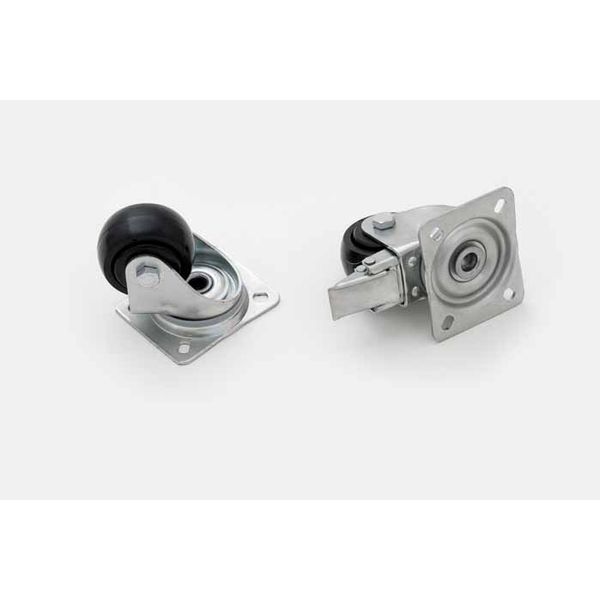 Castors (2 with brake, 2 w/o brake) for DS/DSZ/DSI-enclosure image 1