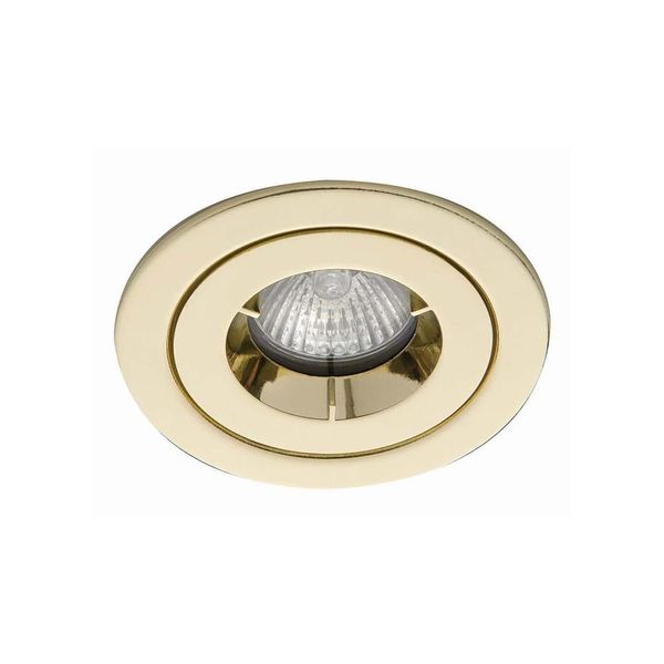 iCage Mini IP65 GU10 Die-Cast Fire Rated Downlight Brass image 1