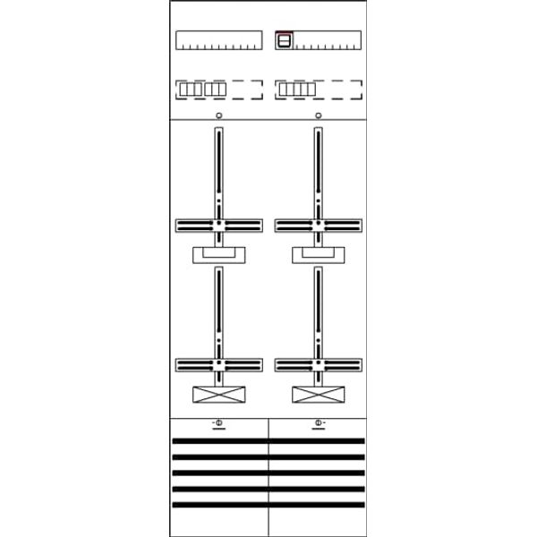DF29A2XXBM Meter panel, Field width: 2, Rows: 0, 1350 mm x 500 mm x 160 mm, IP2XC image 17