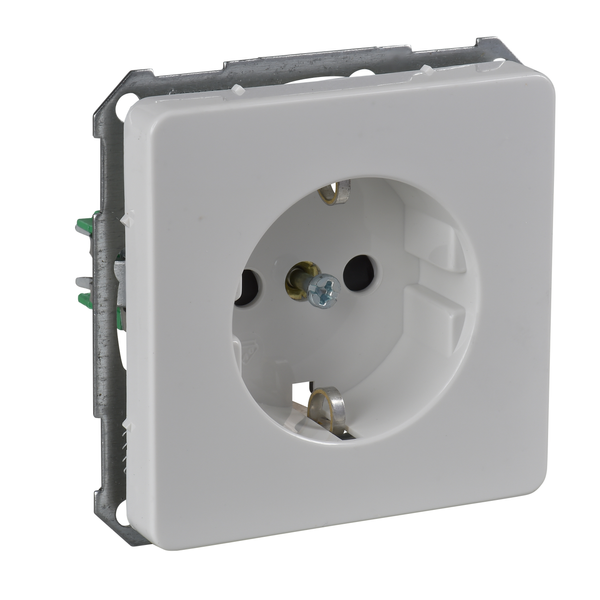 ELSO - socket outlet - flush - side earth - 16 A - plug in - pure white image 4