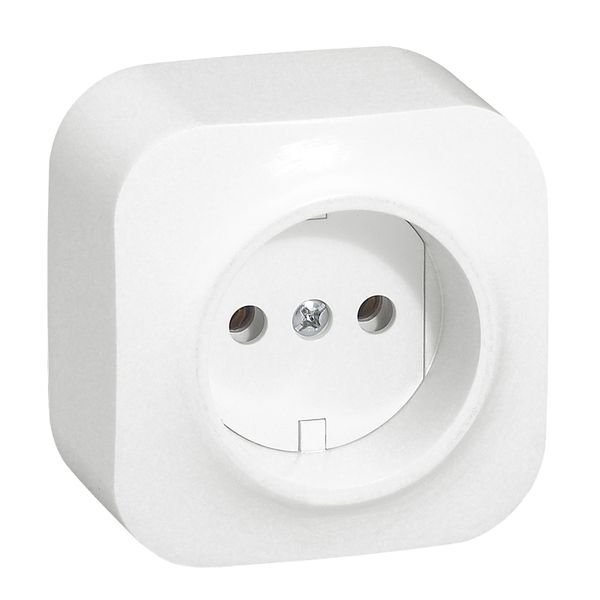 2P socket outlet Forix - surface mounting - IP 2X - 16 A - 250 V~ - white image 1
