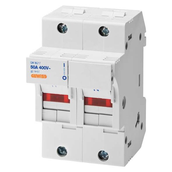 DISCONNECTABLE FUSE-HOLDER - 1P+N 14X51 690V 50A - 3 MODULES image 2